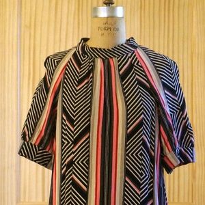 Anthropologie Mock Neck Tunic Midi Dress Size XS